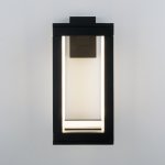 Уличный настенный светодиодный светильник Frame LED IP54 1527 TECHNO LED черный Elektrostandard