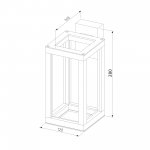 Уличный настенный светодиодный светильник Frame LED IP54 1527 TECHNO LED черный Elektrostandard