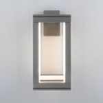 Уличный настенный светодиодный светильник Frame LED IP54 1527 TECHNO LED серый Elektrostandard
