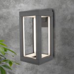 Уличный настенный светодиодный светильник Frame LED IP54 1527 TECHNO LED серый Elektrostandard