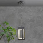 Уличный подвесной светодиодный светильник Frame LED IP54 1528 TECHNO LED серый Elektrostandard
