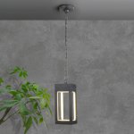 Уличный подвесной светодиодный светильник Frame LED IP54 1528 TECHNO LED серый Elektrostandard