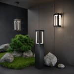 Ландшафтный светодиодный светильник Frame LED IP54 1529 TECHNO LED черный Elektrostandard