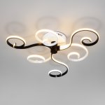 Потолочный светодиодный светильник с пультом управления Eurosvet 90149/3 белый/черный Friori