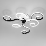 Потолочный светодиодный светильник с пультом управления Eurosvet 90149/3 белый/черный Friori