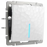 Выключатель одноклавишный с подсветкой (белый) W1210101 Werkel