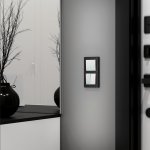 Выключатель двухклавишный проходной с подсветкой (белый) W1222101 Werkel