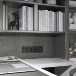 Розетка с заземлением (черный) W1271008 Werkel