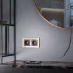 Розетка с заземлением (черный) W1271008 Werkel