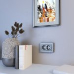 Розетка двойная с заземлением (серебряный) W1272006 Werkel