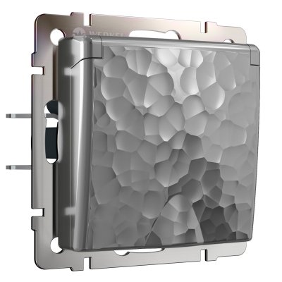 Розетка влагозащ. с зазем. с защит. крышкой и шторками (серебряный) W1271206 Werkel Розетка влагозащ. с зазем. с защит. крышкой и шторками (серебряный) W1271206 Werkel