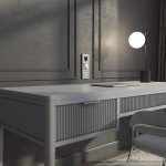 Выключатель двухклавишный (серебряный) W1220006 Werkel