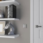 Набор клавиш для выключателя трехклавишного (серебряный) W1239006 Werkel