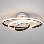 Потолочный светодиодный светильник с пультом управления Eurosvet 90237/3 белый/черный Lauda