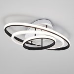 Потолочный светодиодный светильник с пультом управления Eurosvet 90237/3 белый/черный Lauda