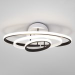 Потолочный светодиодный светильник с пультом управления Eurosvet 90237/3 белый/черный Lauda