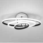 Потолочный светодиодный светильник с пультом управления Eurosvet 90237/3 белый/черный Lauda