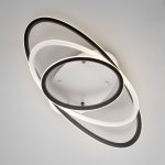 Потолочный светодиодный светильник с пультом управления Eurosvet 90237/3 белый/черный Lauda