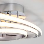 Потолочный светодиодный светильник с пультом управления Eurosvet 90237/3 хром Lauda