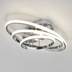 Потолочный светодиодный светильник с пультом управления Eurosvet 90237/3 хром Lauda