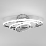 Потолочный светодиодный светильник с пультом управления Eurosvet 90237/3 хром Lauda