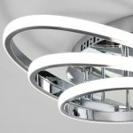 Потолочный светодиодный светильник с пультом управления Eurosvet 90237/3 хром Lauda