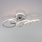 Потолочный светодиодный светильник с пультом управления Eurosvet 90127/2 хром Shaft