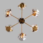 Потолочная люстра в стиле лофт Eurosvet 70118/6 черный Creek