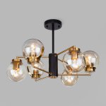 Потолочная люстра в стиле лофт Eurosvet 70118/6 черный Creek