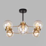 Потолочная люстра в стиле лофт Eurosvet 70118/6 черный Creek