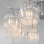 Потолочный светильник Eurosvet 10119/8 хром/прозрачный хрусталь Strotskis Sevilia