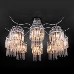 Потолочный светильник Eurosvet 10119/8 хром/прозрачный хрусталь Strotskis Sevilia