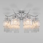 Потолочный светильник Eurosvet 10119/8 хром/прозрачный хрусталь Strotskis Sevilia