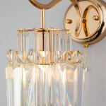 Бра с хрусталём 10119/1 золото/прозрачный хрусталь Eurosvet