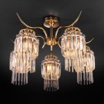 Потолочная люстра с хрусталём 10119/5 золото/прозрачный хрусталь Eurosvet