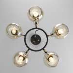 Подвесная люстра в стиле лофт Eurosvet 70119/5 черный Mateo