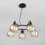 Подвесная люстра в стиле лофт Eurosvet 70119/5 черный Mateo