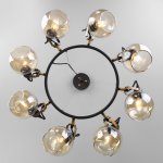 Подвесная люстра в стиле лофт Eurosvet 70119/8 черный Mateo