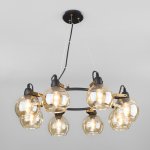 Подвесная люстра в стиле лофт Eurosvet 70119/8 черный Mateo