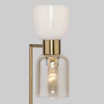 Настольная лампа со стеклянными плафонами Eurosvet 01084/2 латунь Tandem