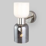 Настенный светильник со стеклянными плафонами Eurosvet 60118/2 никель Tandem