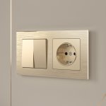 Рамка на 2 поста (шампань алюминий) W0021711 Werkel