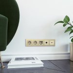 Рамка на 5 постов (шампань алюминий) W0051711 Werkel