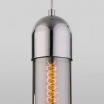 Подвесной светильник со стеклянным плафоном Eurosvet 50180/1 дымчатый Airon