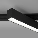 Трековый светодиодный светильник для однофазного шинопровода X-Line10W 4200K черный матовый X-Line черный матовый 10W 4200K (LTB53) однофазный Elektrostandard