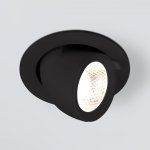 Встраиваемый точечный светодиодный светильник 9918 LED 9W 4200K черный Elektrostandard