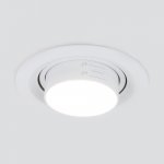 Встраиваемый светодиодный светильник с регулировкой угла освещения 9920 LED 15W 4200K белый Elektrostandard