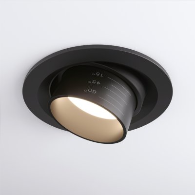 

Встраиваемый светодиодный светильник с регулировкой угла освещения 9920 LED 15W 4200K черный Elektrostandard, 9920 LED