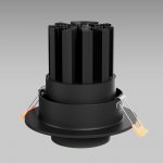Встраиваемый светодиодный светильник с регулировкой угла освещения 9920 LED 15W 4200K черный Elektrostandard
