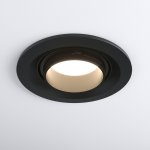 Встраиваемый светодиодный светильник с регулировкой угла освещения 9920 LED 15W 4200K черный Elektrostandard